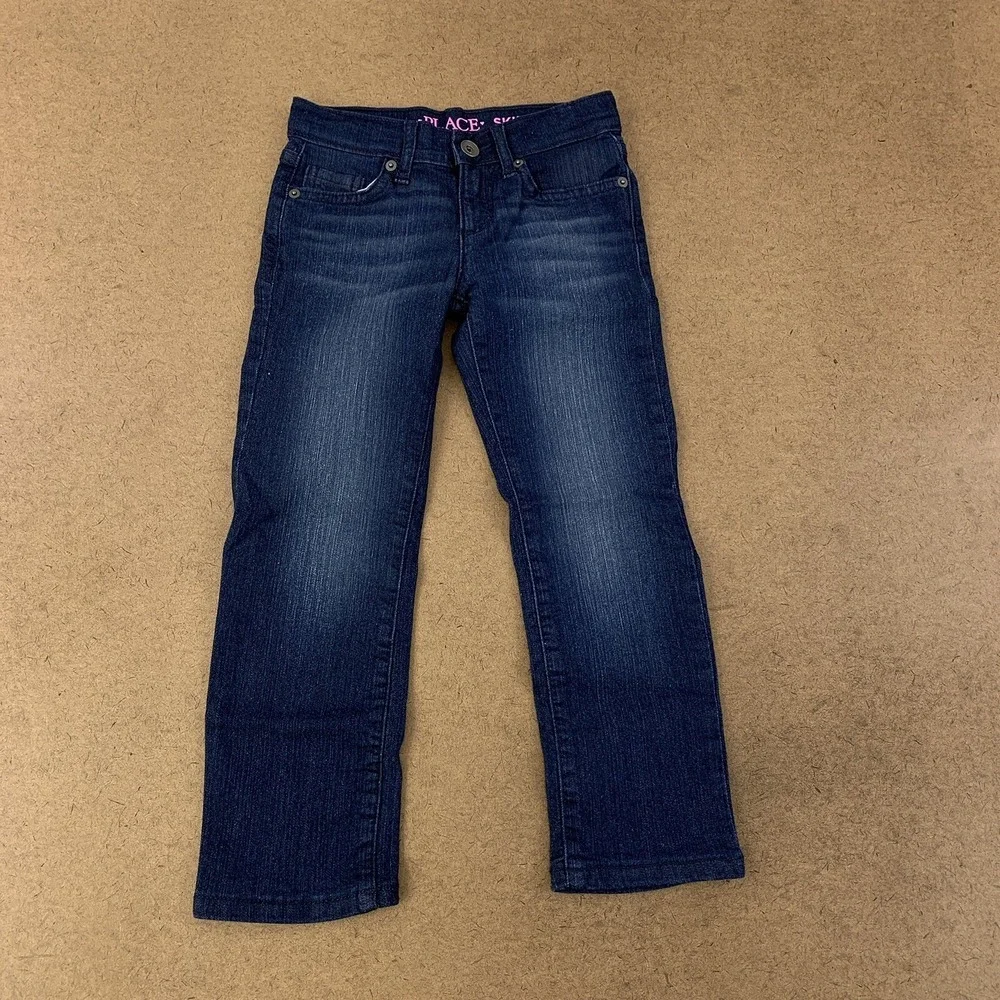 The Children's Place Girls Size 5 Dark Wash Basic Skinny Jeans NWT